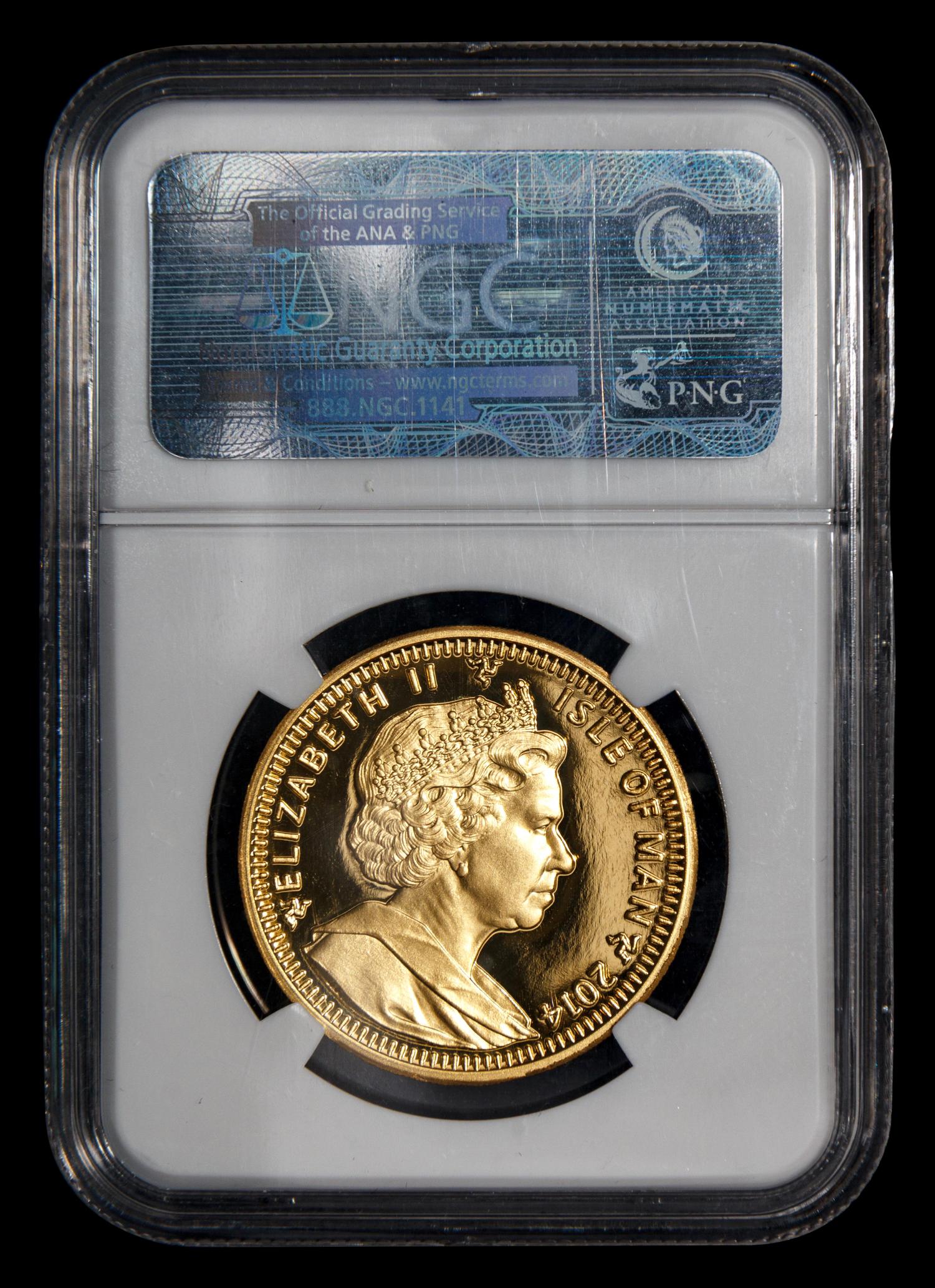 [ISLE OF MAN] A 2014 Angel 1 oz. Gold Proof (NGC PF70 Ultra Cameo)