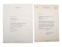 REAGAN, Ronald (1911-2004). Five signed items, most as Governor of California, plus.