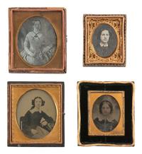 [EARLY PHOTOGRAPHY]. 22 assorted daguerreotypes, ambrotypes, and tintype portraits.