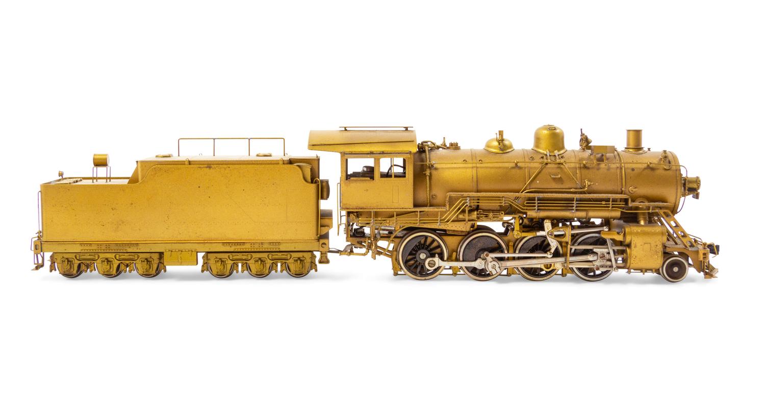 A Japanese Brass HO-Gauge 2-8-0 Locomotive and Tender