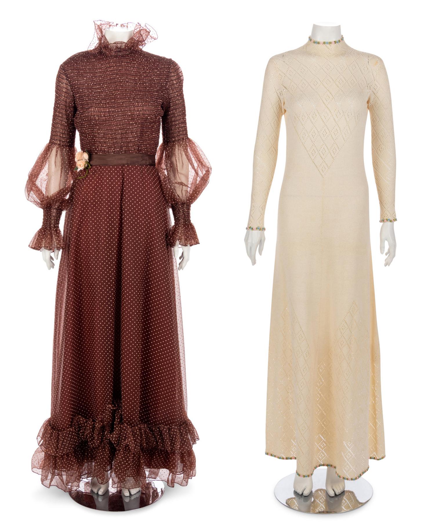 Two Adolfo Dresses, 1970s