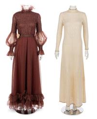 Two Adolfo Dresses, 1970s