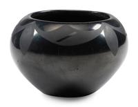 Blackware Pottery Bowl, 1925-1943