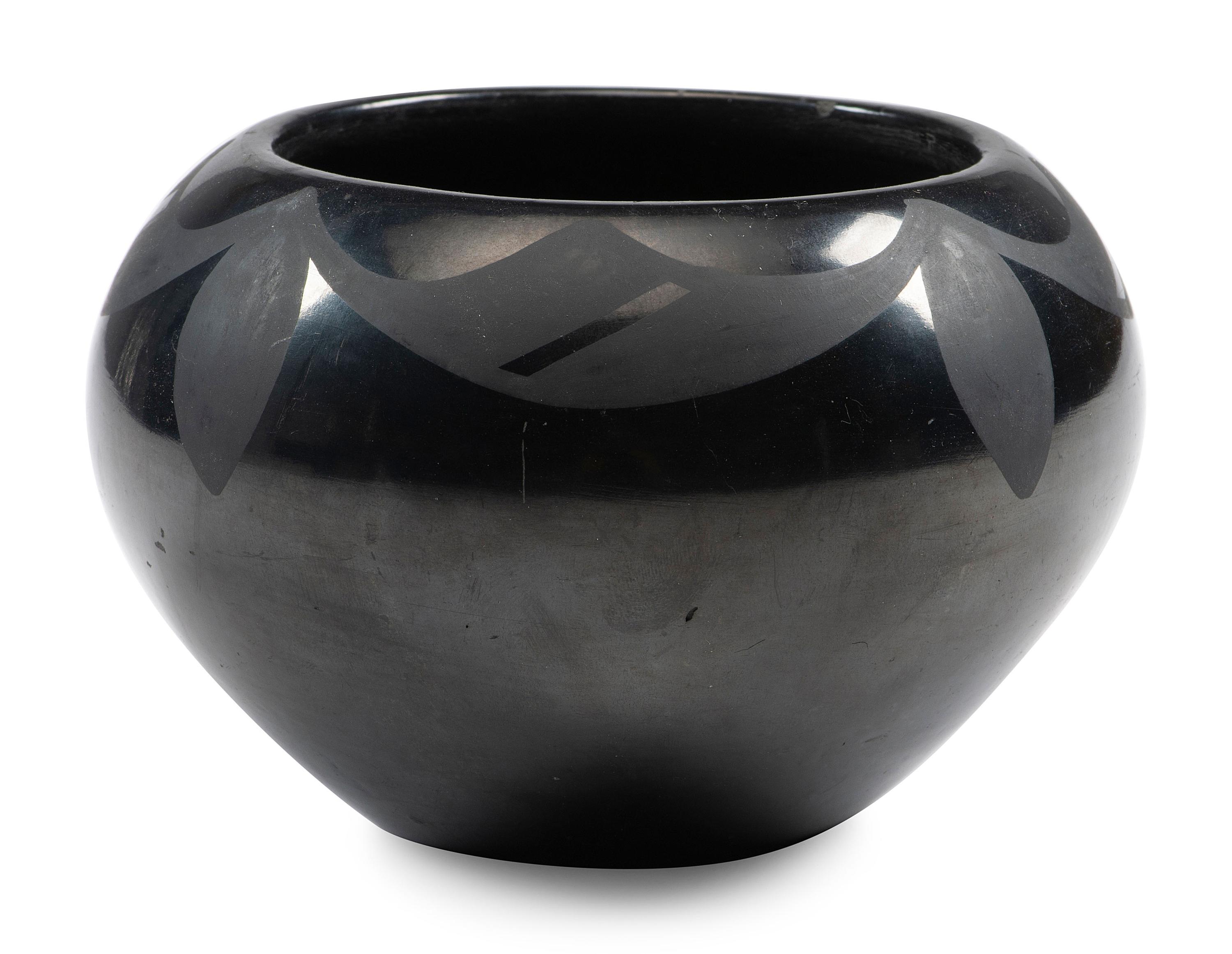 Blackware Pottery Bowl, 1925-1943