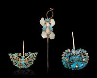 Three Kingfisher Feather Hair Pins