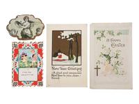 [EPHEMERA]. Large collection of over 500 antique and vintage holiday postcards.