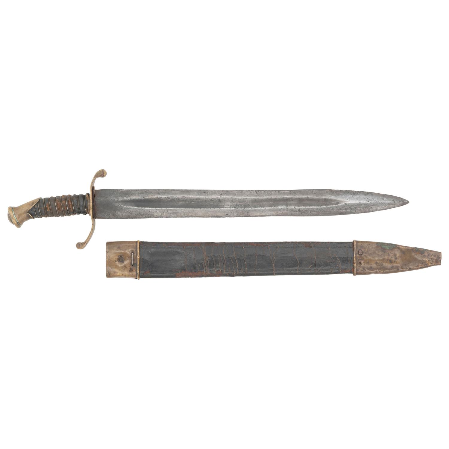 Memphis Marked Leech & Rigdon S-Guard Tennessee Side Knife with Scabbard