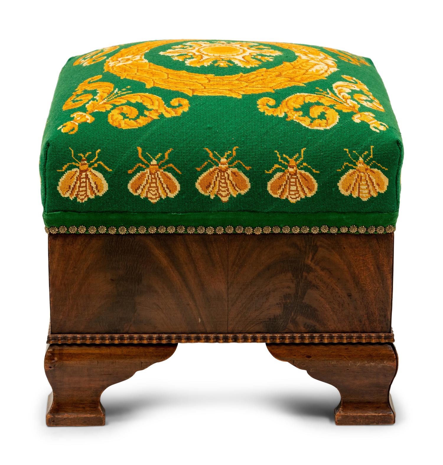 An Empire Style Mahogany Stool