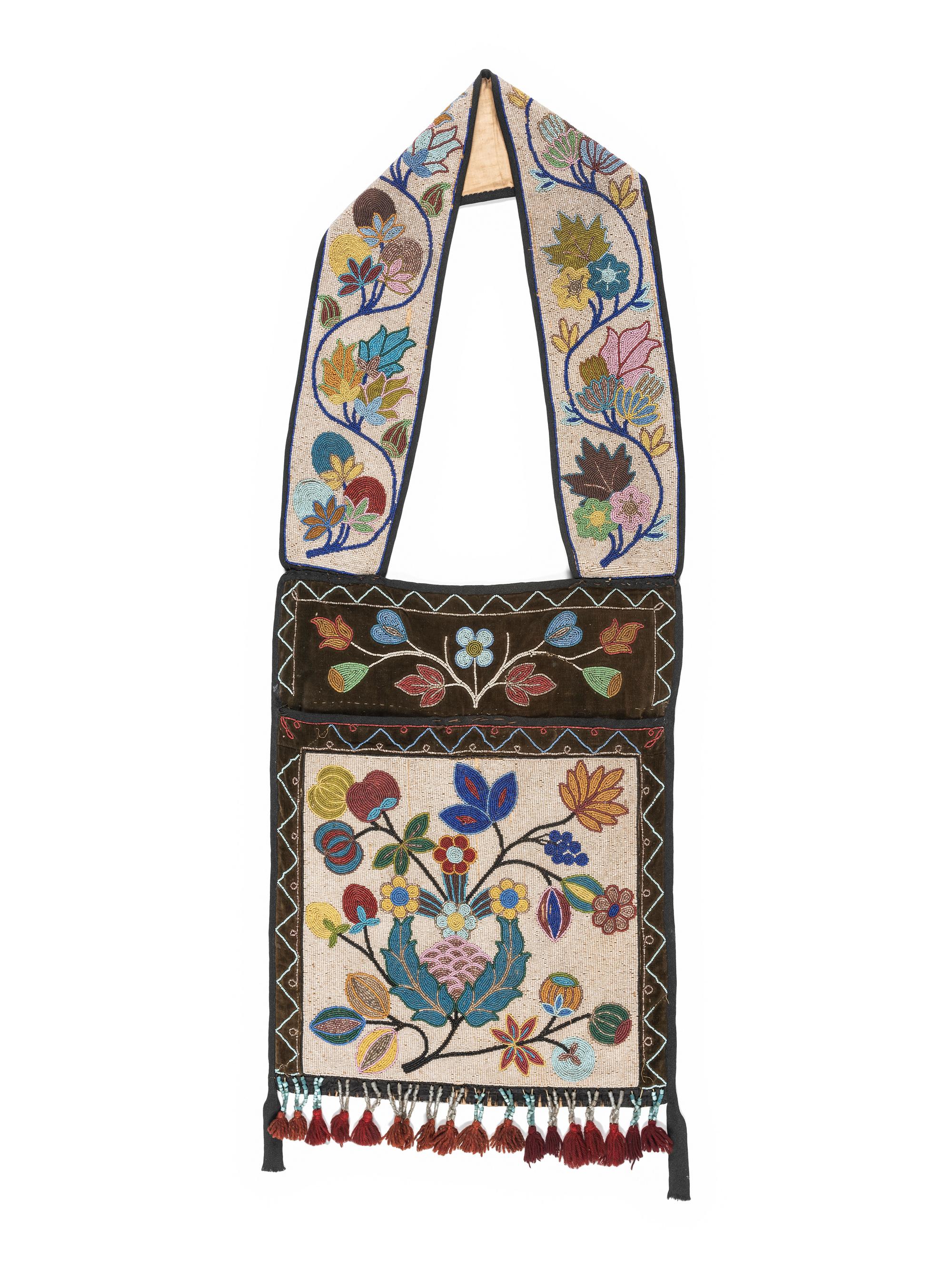 Anishinaabe Beaded Bandolier Bag