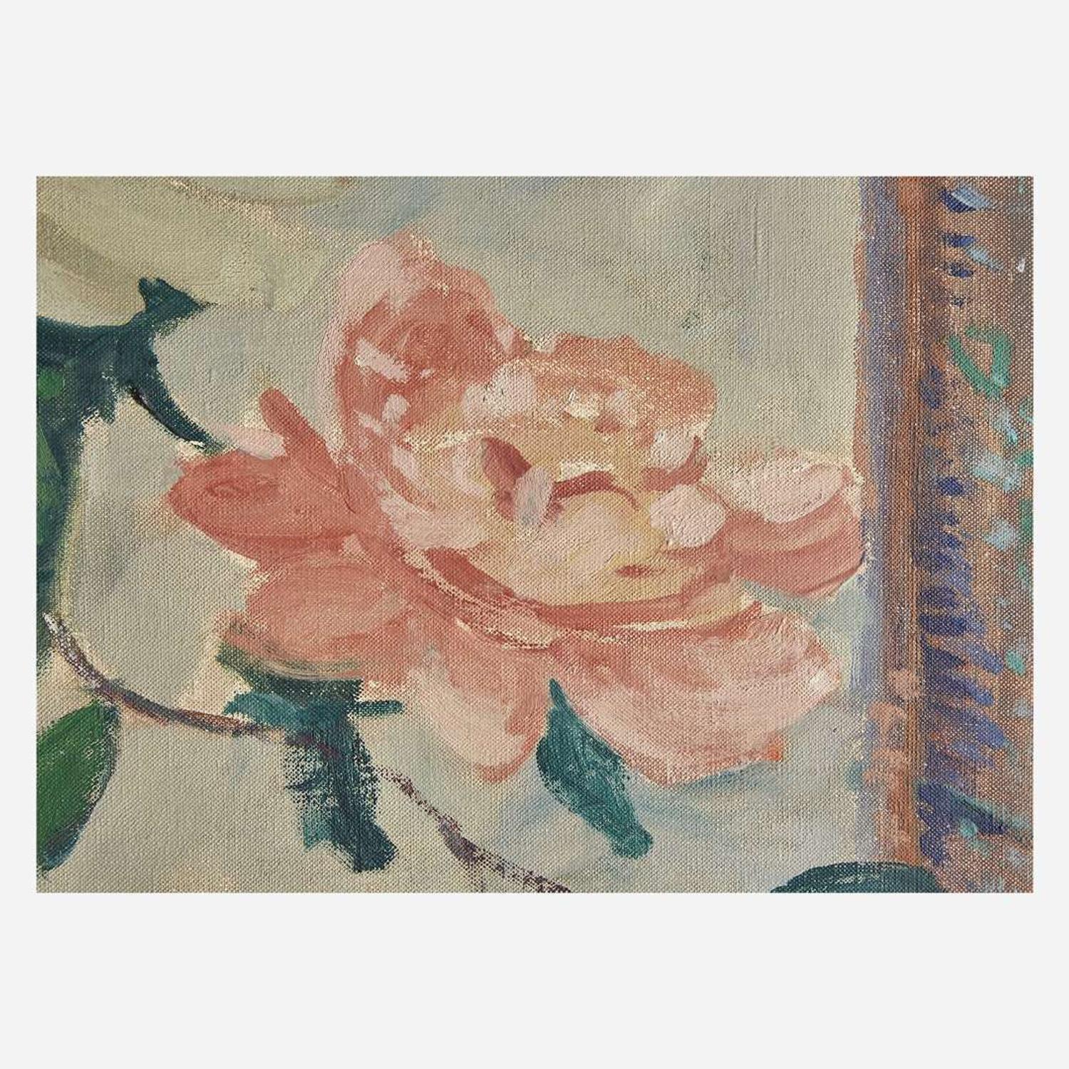 Jonas Lie (American/Norwegian, 1880–1940) Peonies in Full Bloom on the Breakfast Table