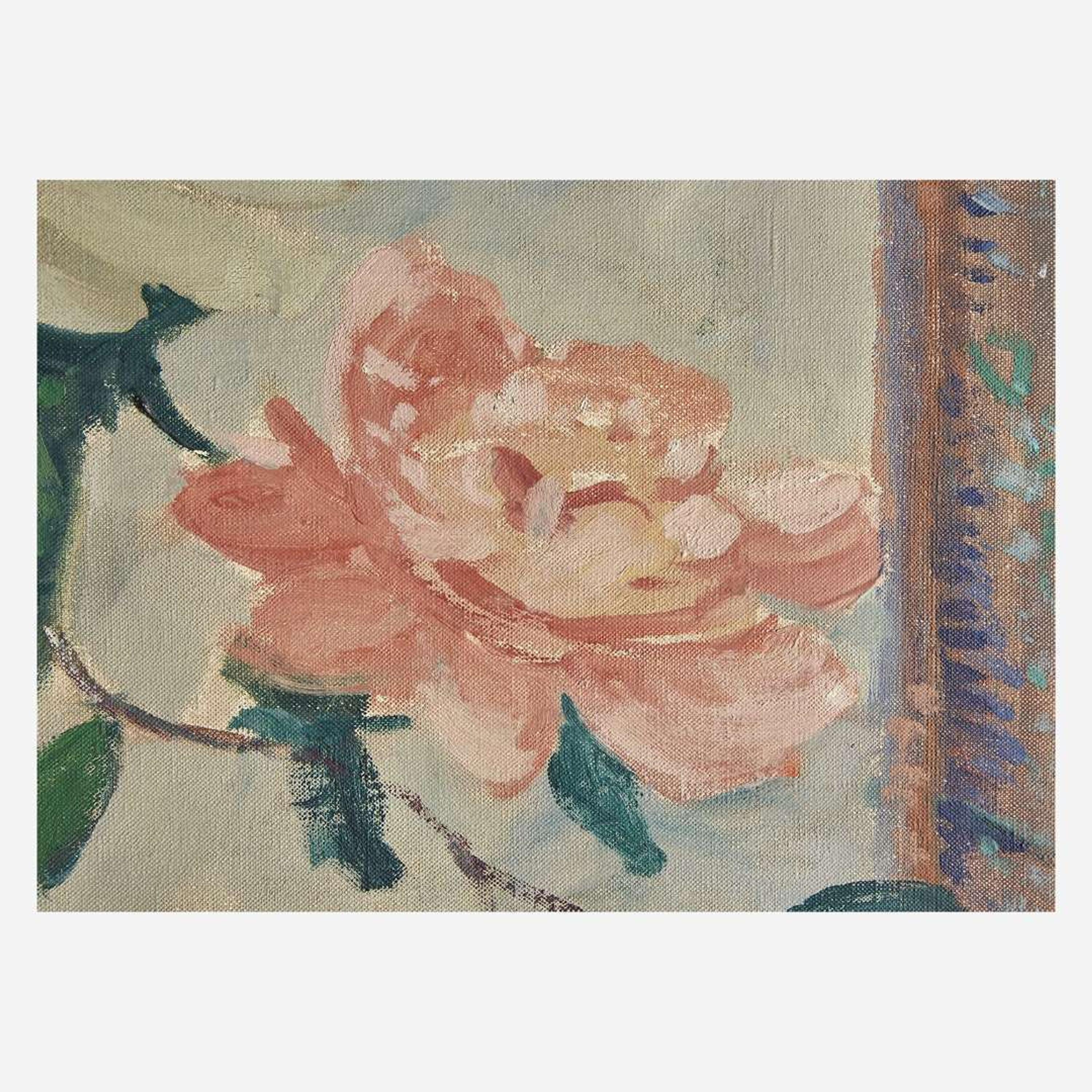 Jonas Lie (American/Norwegian, 1880–1940) Peonies in Full Bloom on the Breakfast Table