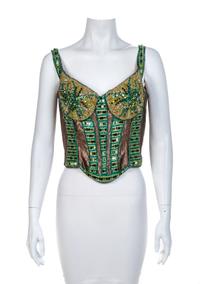 Three J & M Costumers Hollywood Rhinestone Bustiers, 1990-2000s No size label