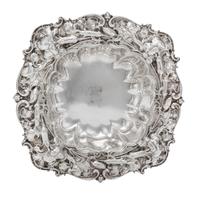 An American Silver Bowl, Whiting Mfg. Co., New York, NY, Circa 1910, of rounded square form with lobed sides, the flat border chased in
