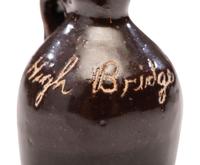 Six Fair and Amusement Park Souvenir Slip-Glazed Miniature Stoneware Vessels