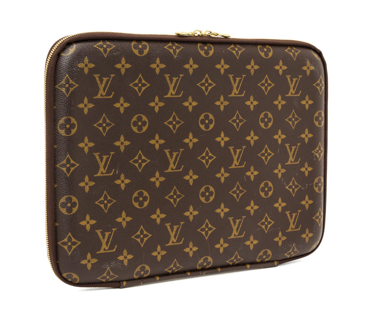A Louis Vuitton Monogram Canvas Computer Case, 14" x 11" x 1".