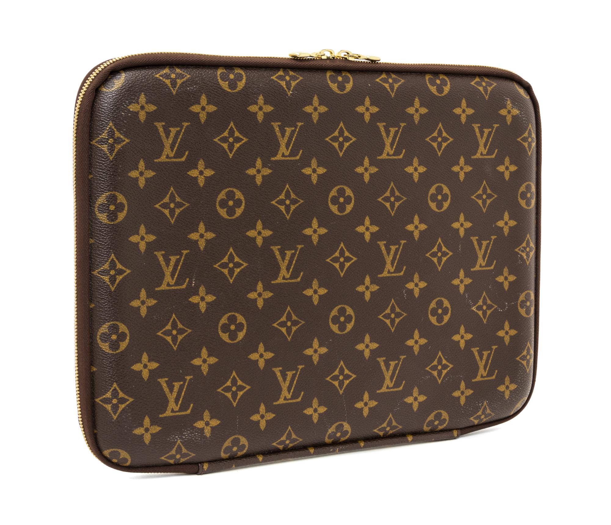 A Louis Vuitton Monogram Canvas Computer Case, 14" x 11" x 1".