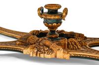 An Italian Neoclassical Style Painted and Parcel Gilt Marble-Top Center Table