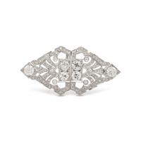 ART DECO, DIAMOND CONVERTIBLE DRESS CLIPS