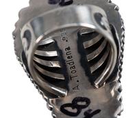 Navajo and Zuni Silver Rings with Inlay