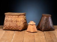 Eastern Woodlands Decorated Birchbark Containers
