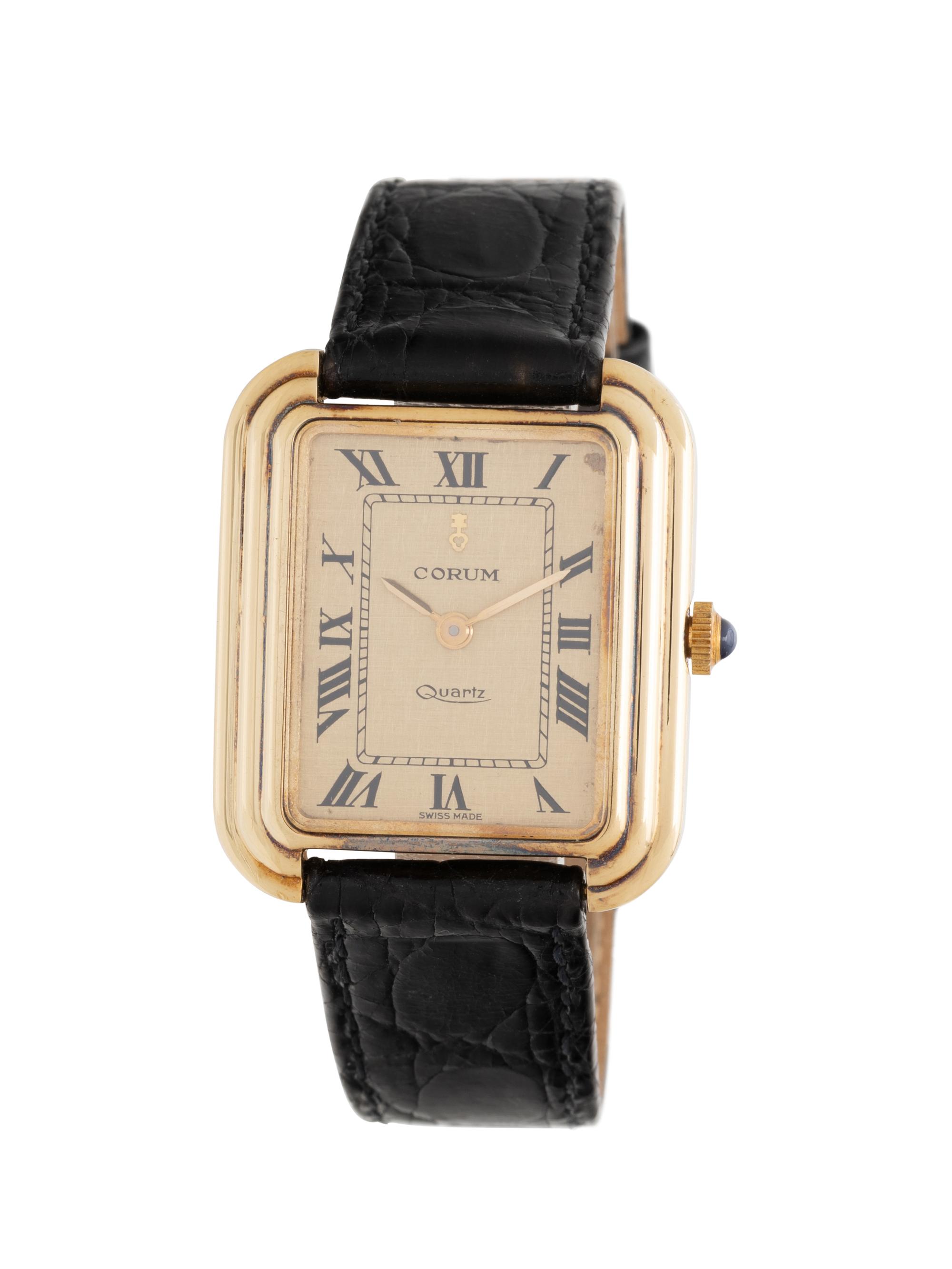 CORUM, YELLOW GOLD WATCH