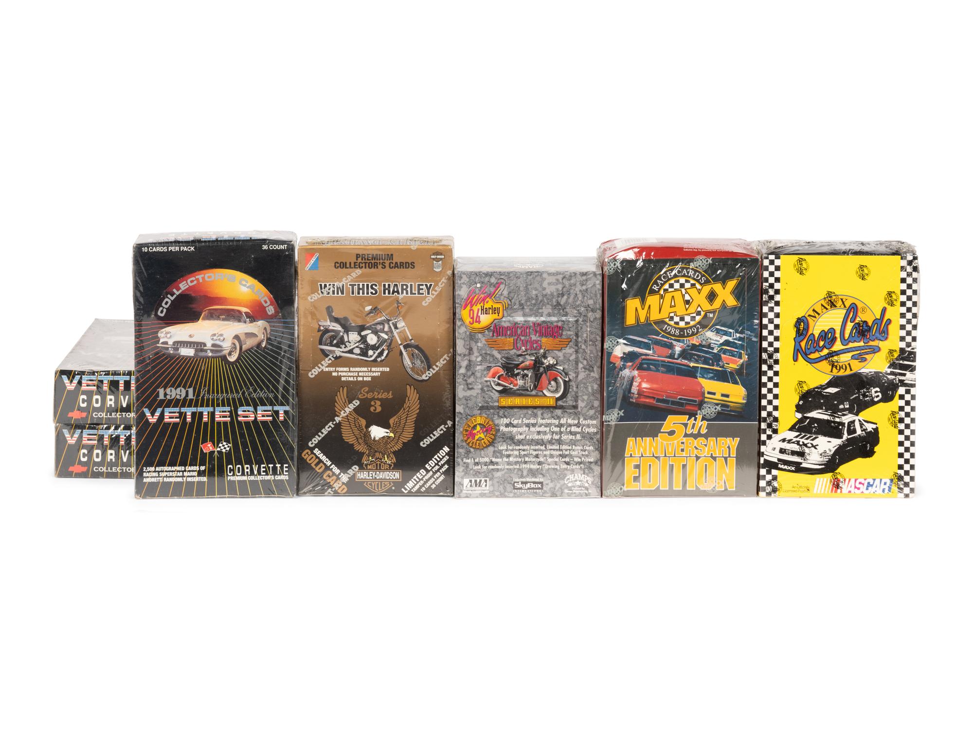 A Large Group of Unopened Boxes of Trading Cards,