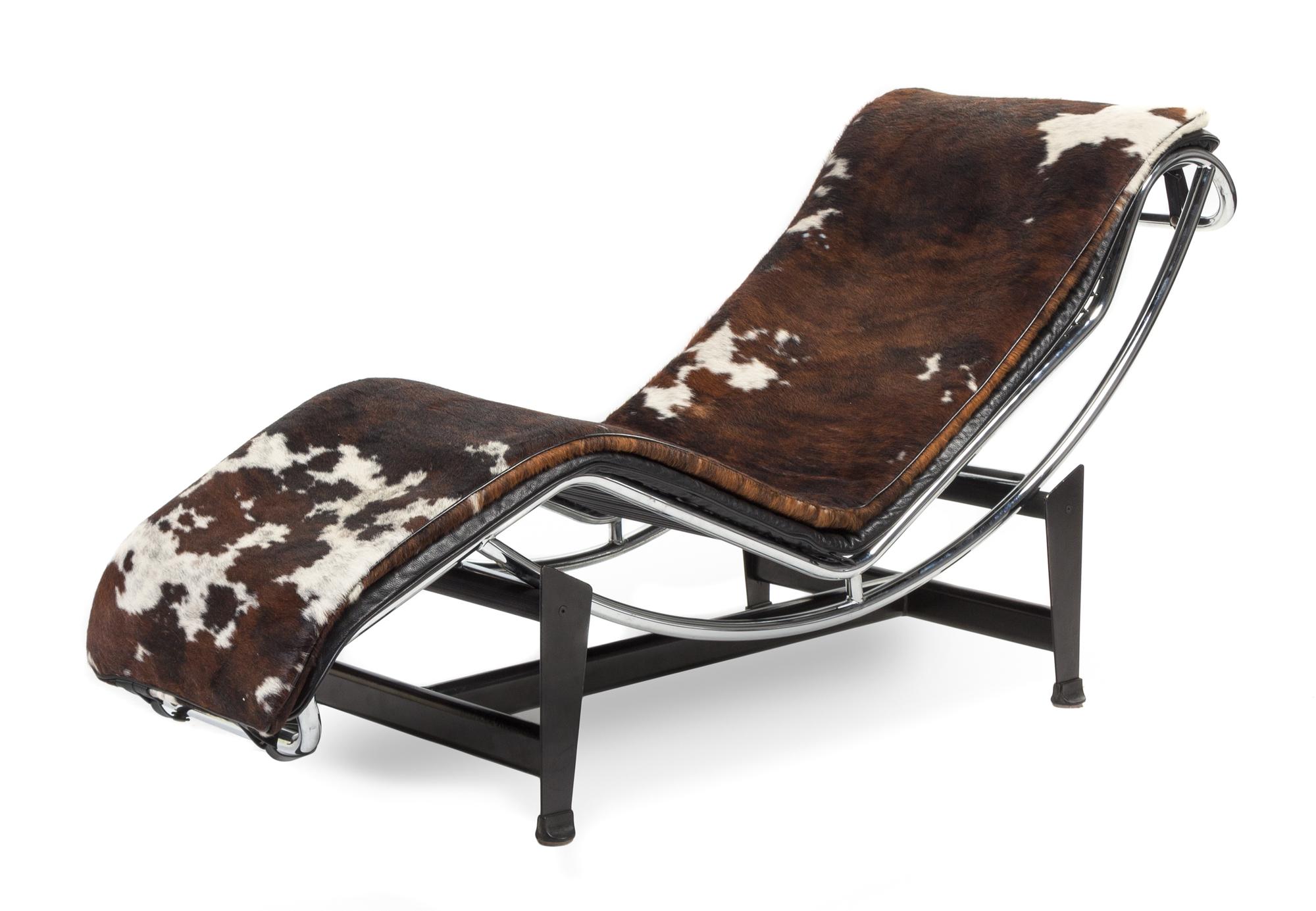 A Le Corbusier for Cassina Model LC4 Chaise Length 66 inches.