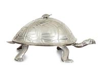A Monumental Arthur Court Silver Aluminum Turtle Meat Dome
