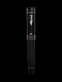 Conway Stewart: Churchill-Ebonite and Silver Trim Limited Edition Rollerball Pen
