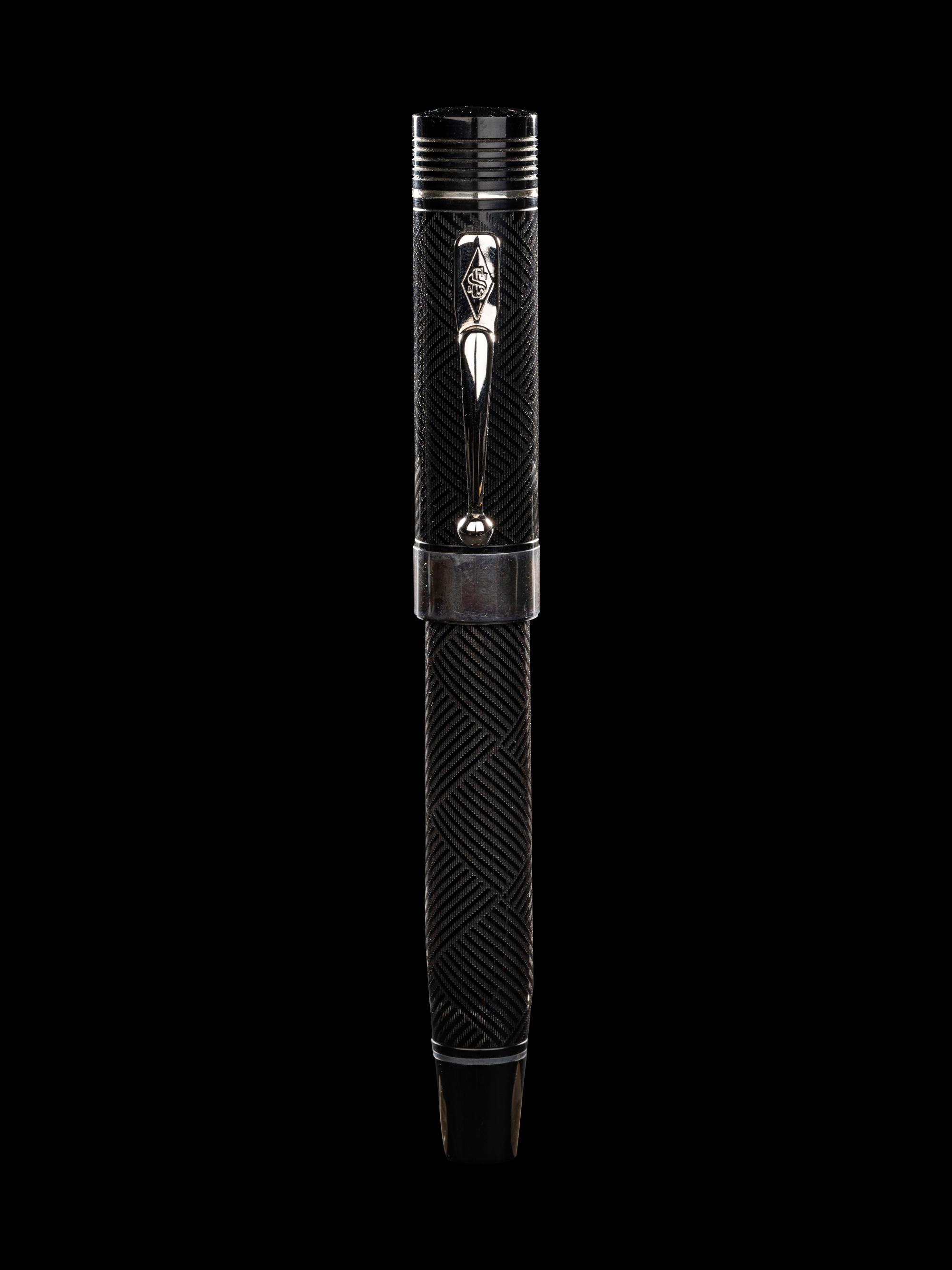Conway Stewart: Churchill-Ebonite and Silver Trim Limited Edition Rollerball Pen