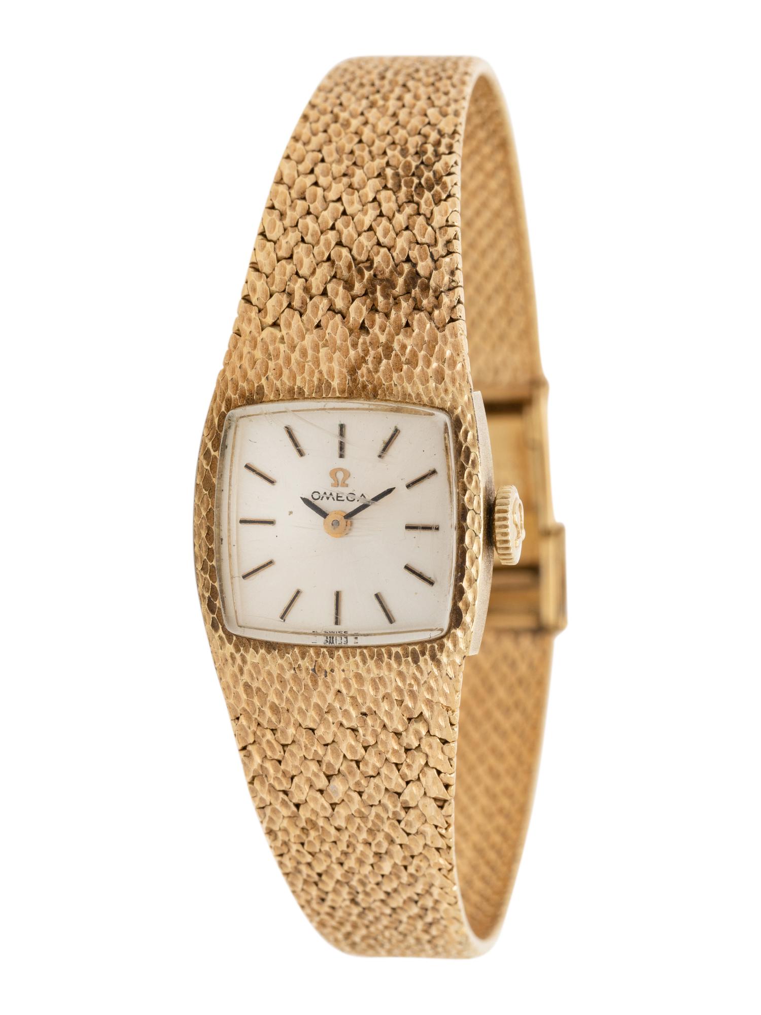 OMEGA, 14K YELLOW GOLD WATCH