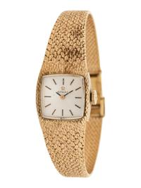 OMEGA, 14K YELLOW GOLD WATCH