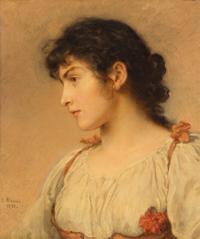 Ludwig Knaus, (German, 1829–1910), Portrait of a Lady, 1885