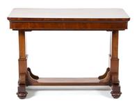 A Regency Style Mahogany Three Tier What Not Height (collapsed) 32 x width 45 x depth 21 3/4 inches. — 20TH CENTURY