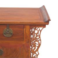 A Chinese Huanghuali and Hardwood Coffer Cabinet, 20th Century — 近代 黃花梨拼硬木翹頭二連櫥