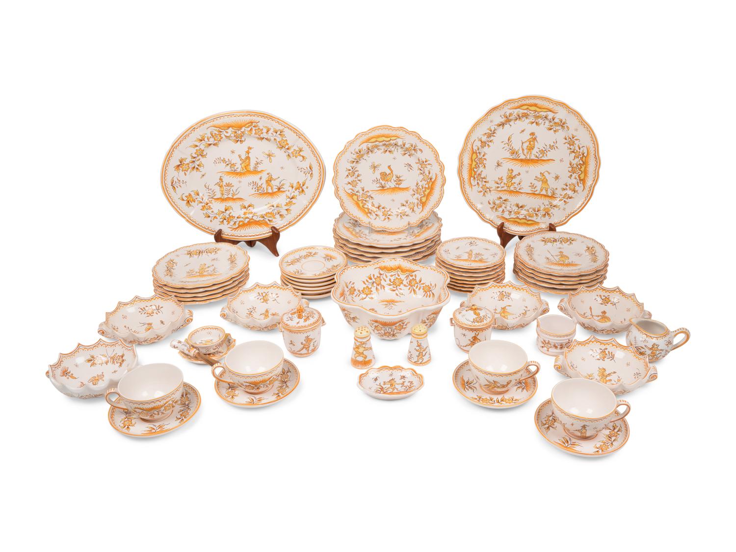 A French Faience Dinner Service