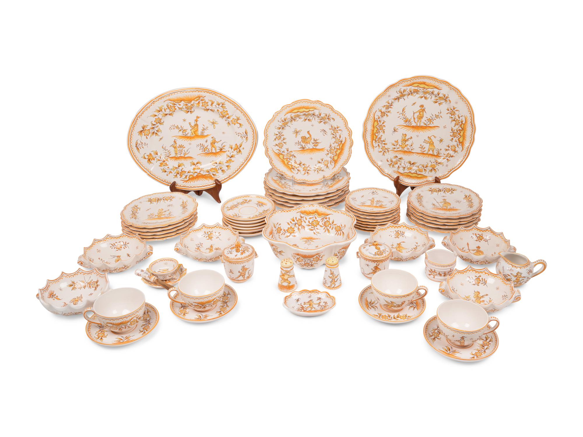 A French Faience Dinner Service