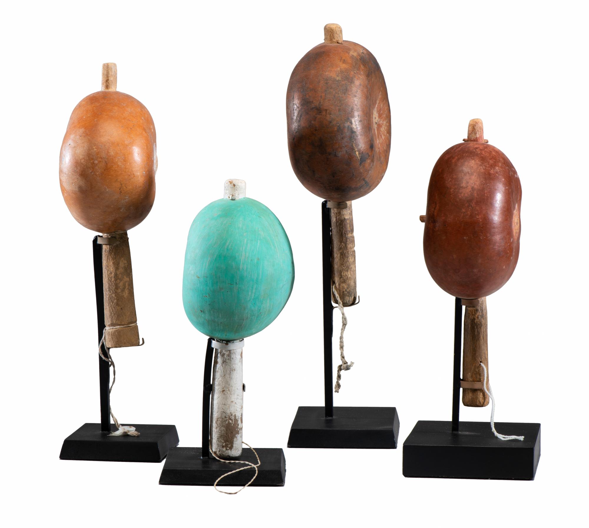 Pueblo Gourd Rattles Lot is located and will ship from Cincinnati, Ohio.
