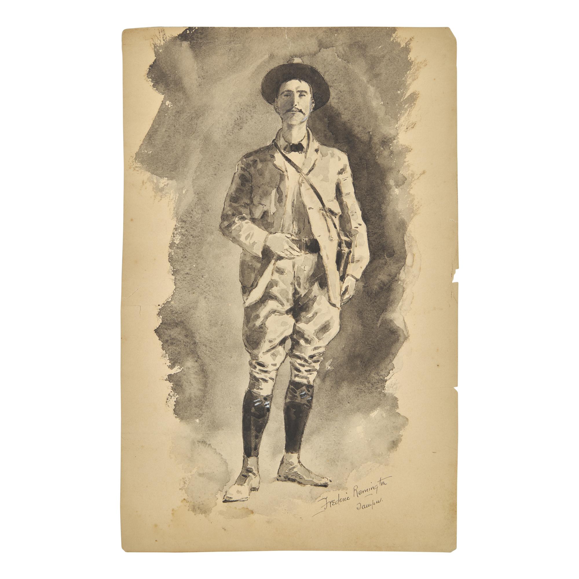 Frederic Remington (American, 1861-1909) — Stephen Bonsal, 1898