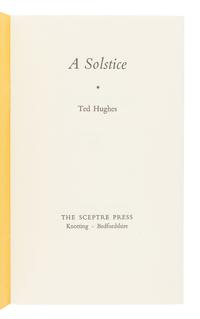 HUGHES, Ted (1930-1998). A group of 4 works by Hughes, comprising: