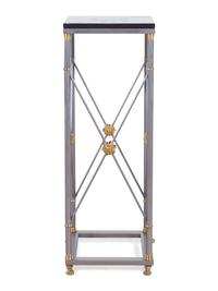 A Contemporary Brass and Steel Pedestal