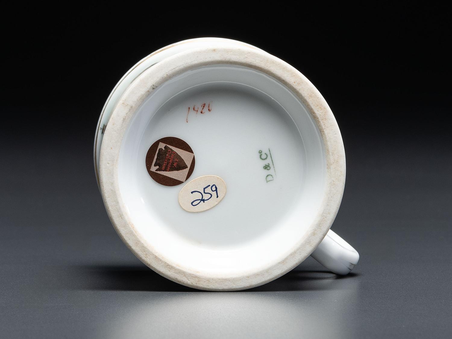 An Oil Rigger's Porcelain Occupational Shaving Mug