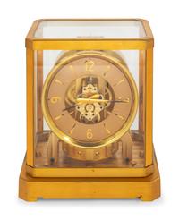 A Le Coultre Brass Atmos Clock