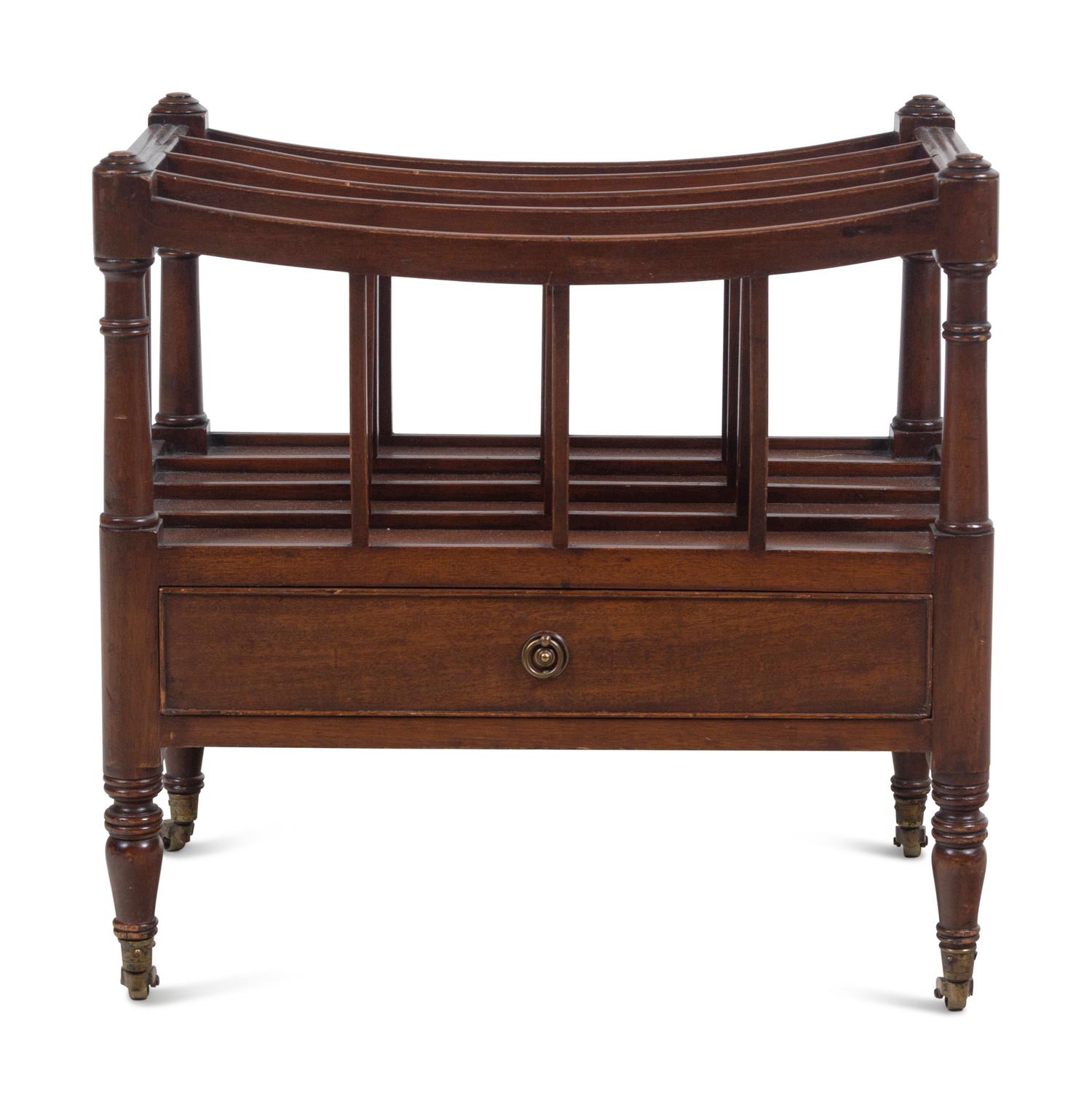 An English Mahogany Canterbury