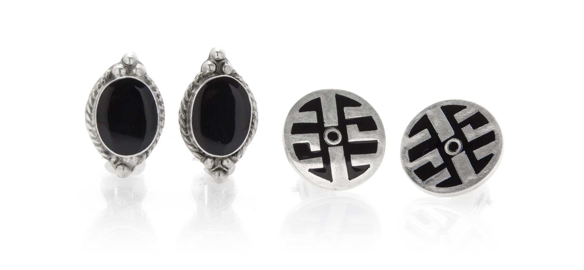 A Collection of Sterling Silver Jewelry, Mexico, 19.30 dwts.