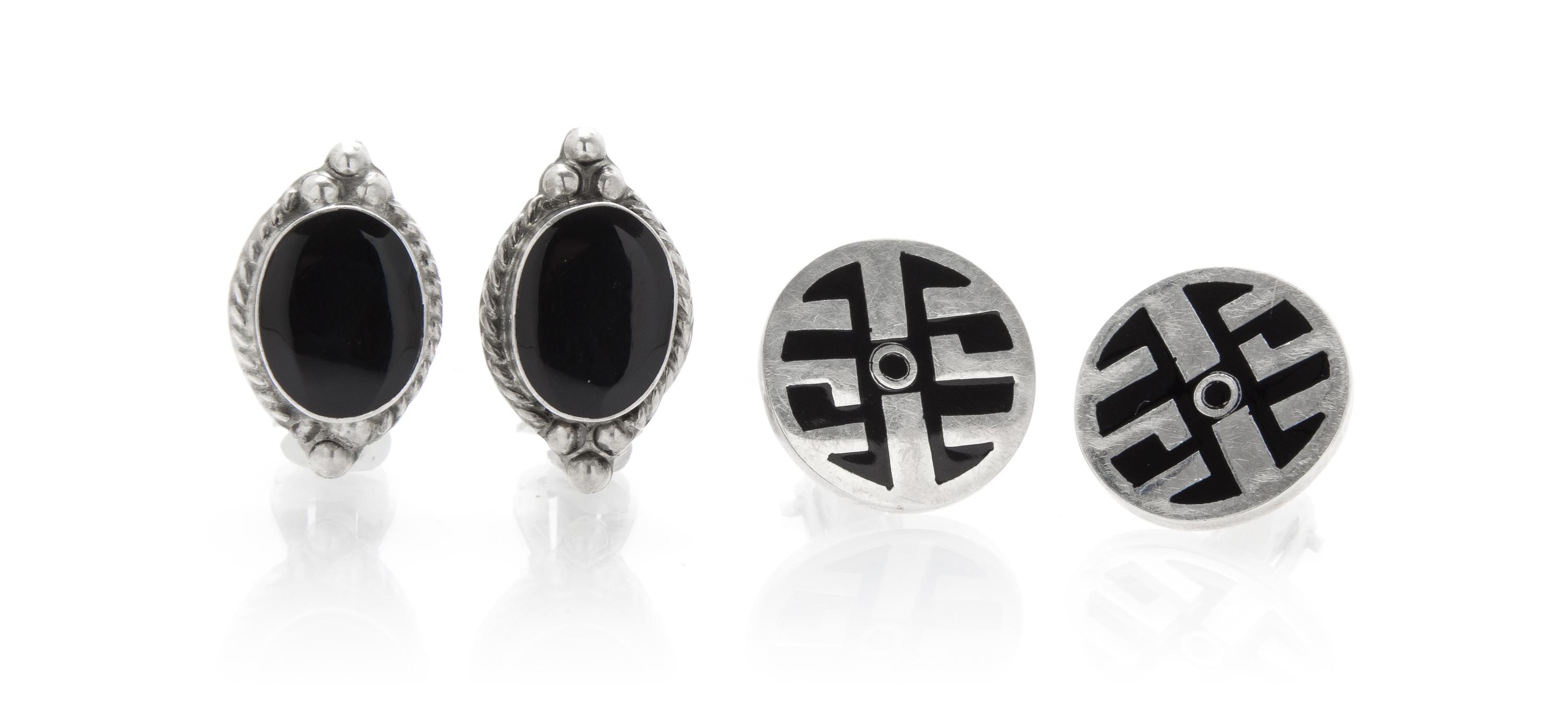 A Collection of Sterling Silver Jewelry, Mexico, 19.30 dwts.