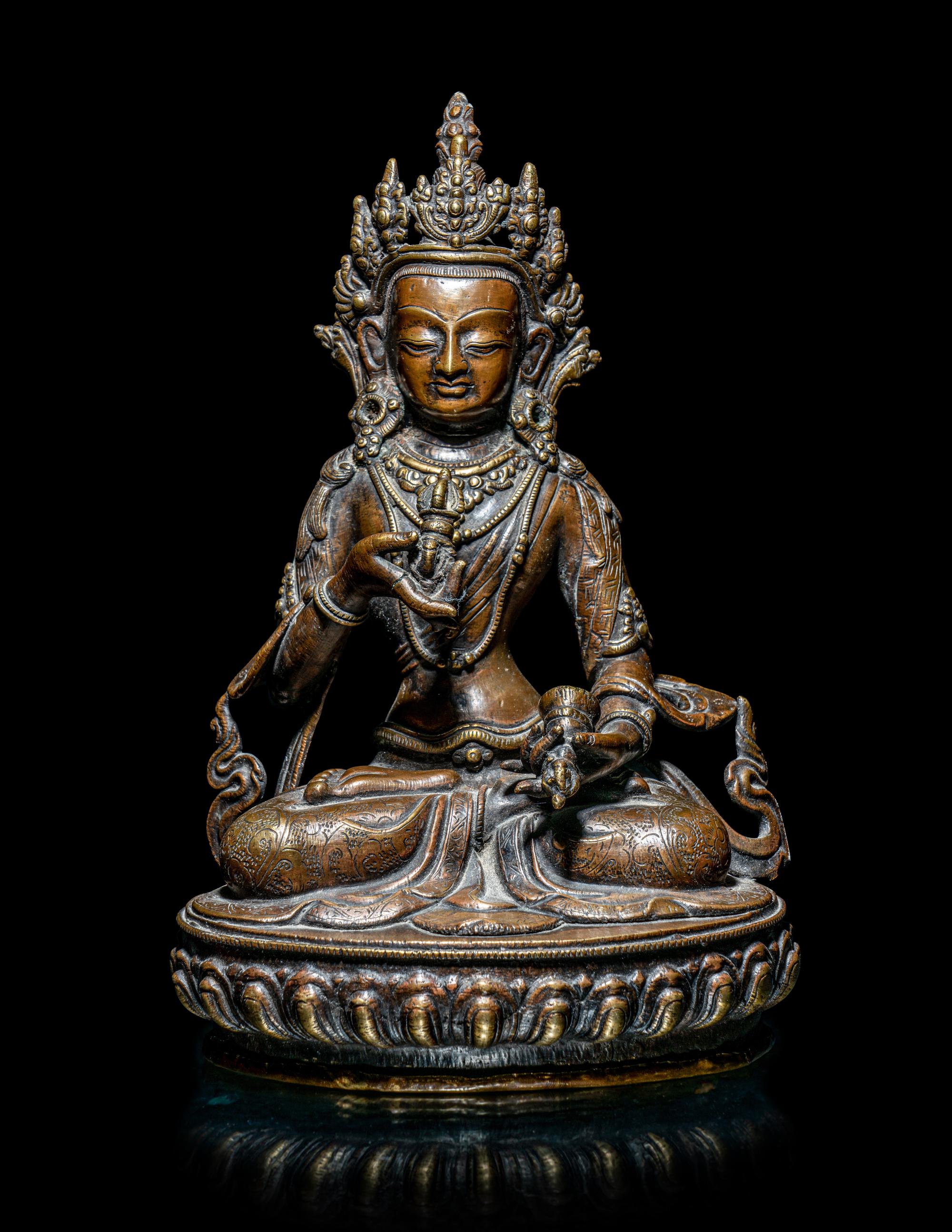 Two Bronze Figures of Bodhisattva