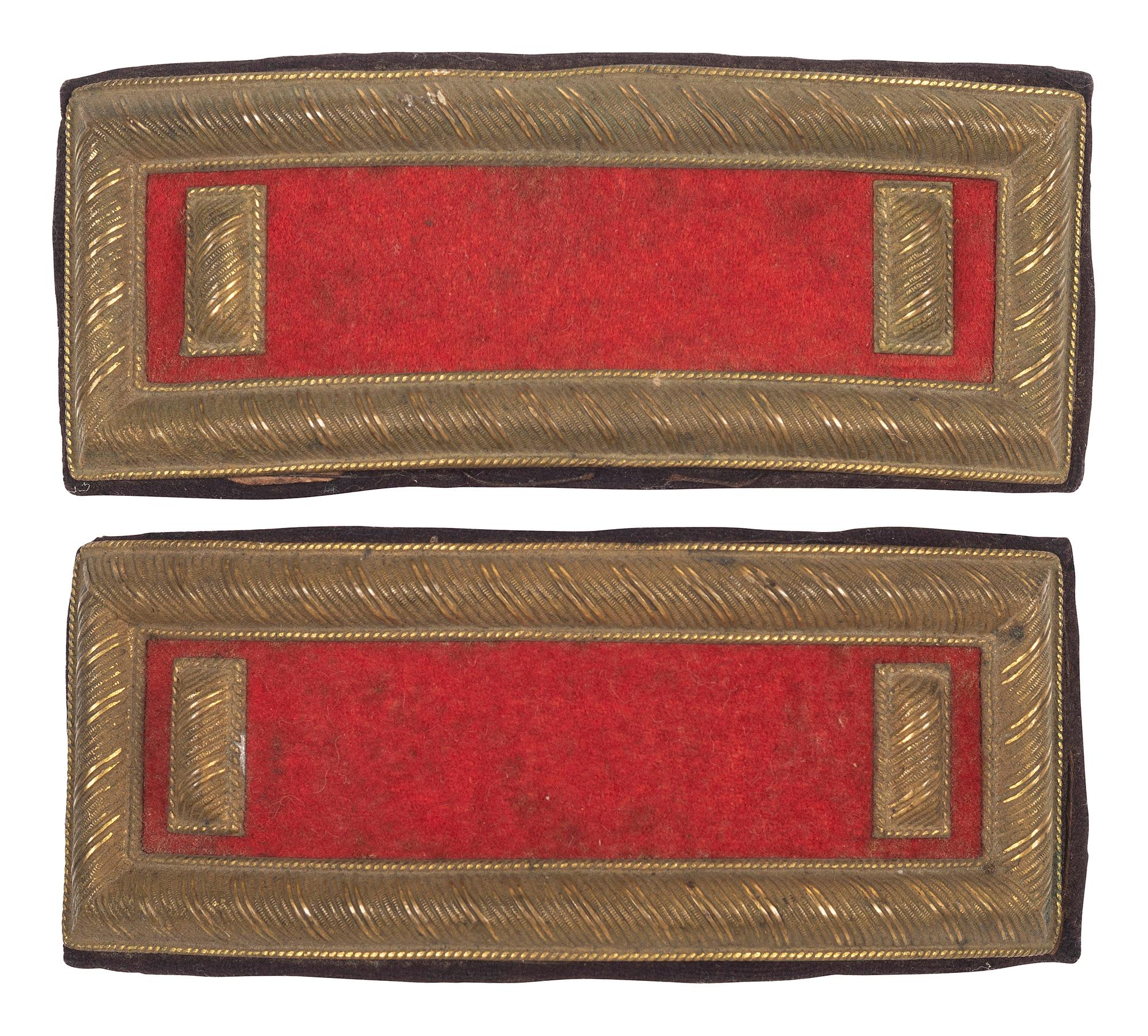 [CIVIL WAR]. Smith patent first lieutenant of artillery shoulder straps.