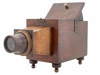 [CAMERAS]. Replica Thomas Jefferson's Monticello Camera Obscura made by Robert Lisle, 1979.