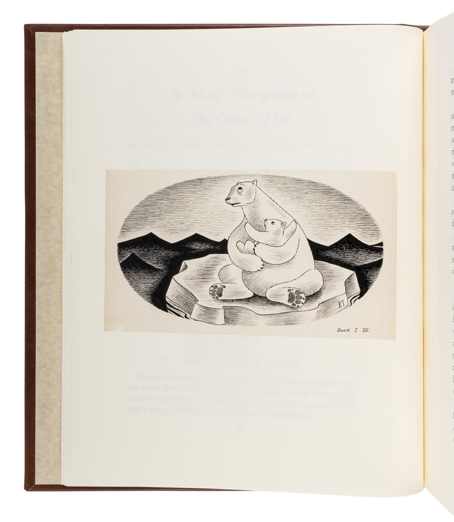 [LIMITED EDITIONS CLUB] -- [FRANCE, Anatole. Penguin Island .] TAYLOR, Richard (1902-1970). Cover title: "Set of Complete Illustrations for 'Penguin Island.' By Anatole France. Entered in the Limited Editions Contest by Richard Taylor." [New York, ca 1932-1933].